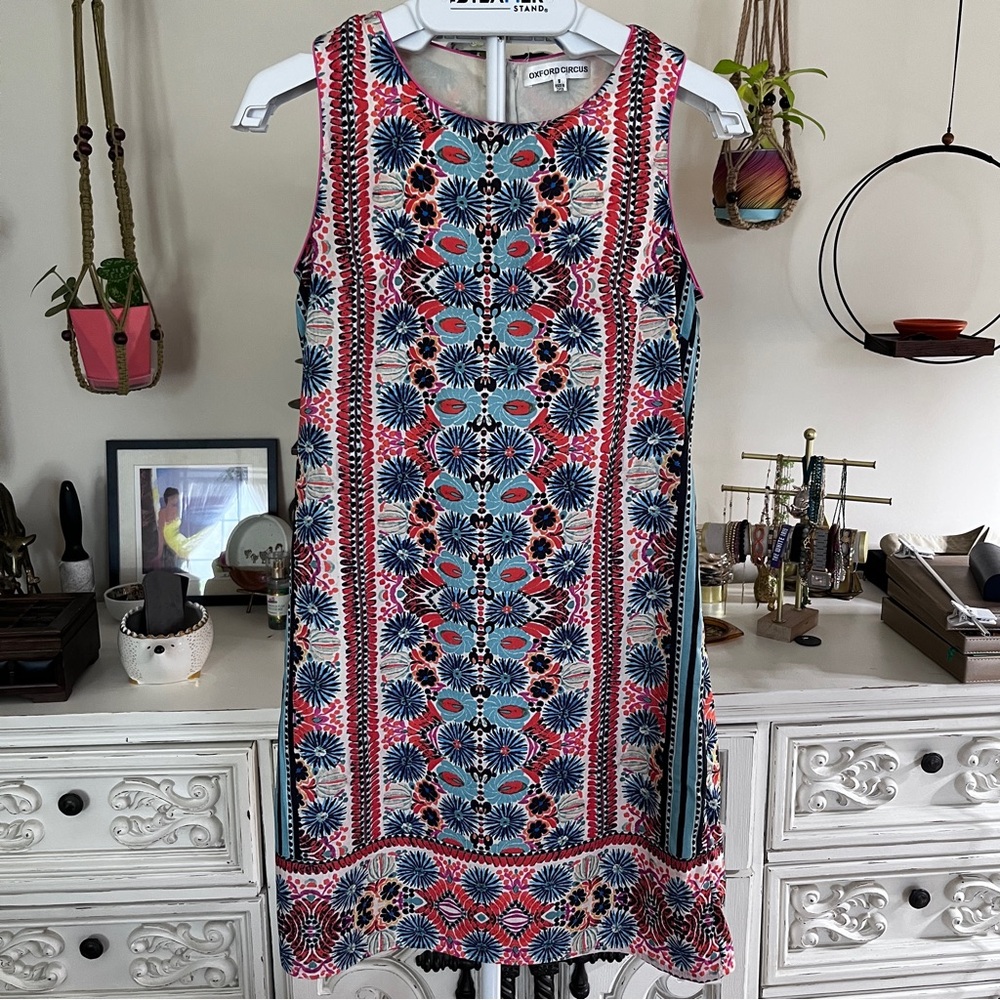 Sleeveless Multicolor Sleeveless Retro Dress